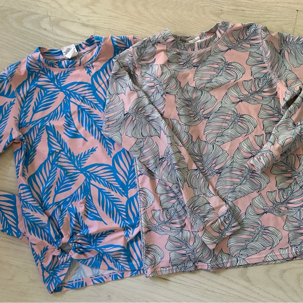 Pair of 2 Shade Critters Long Sleeve Rash Guards